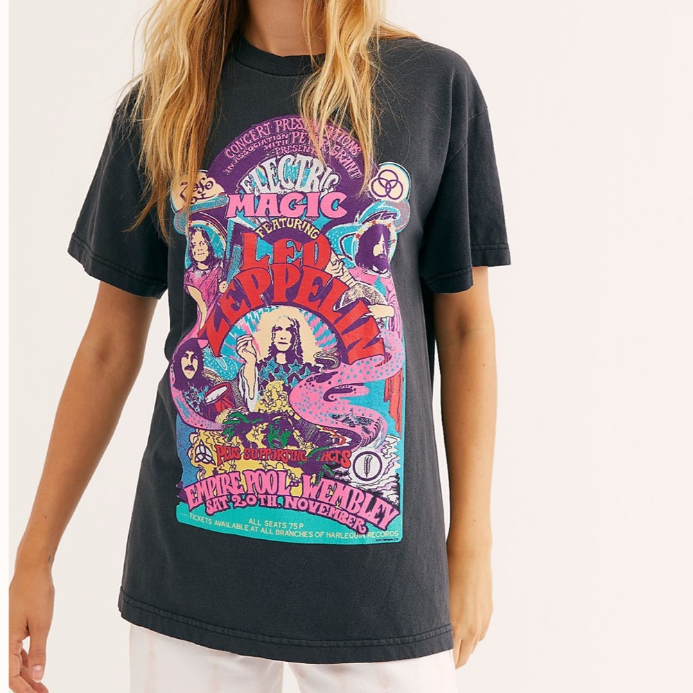 Free People Electric Magic Oversized Tee